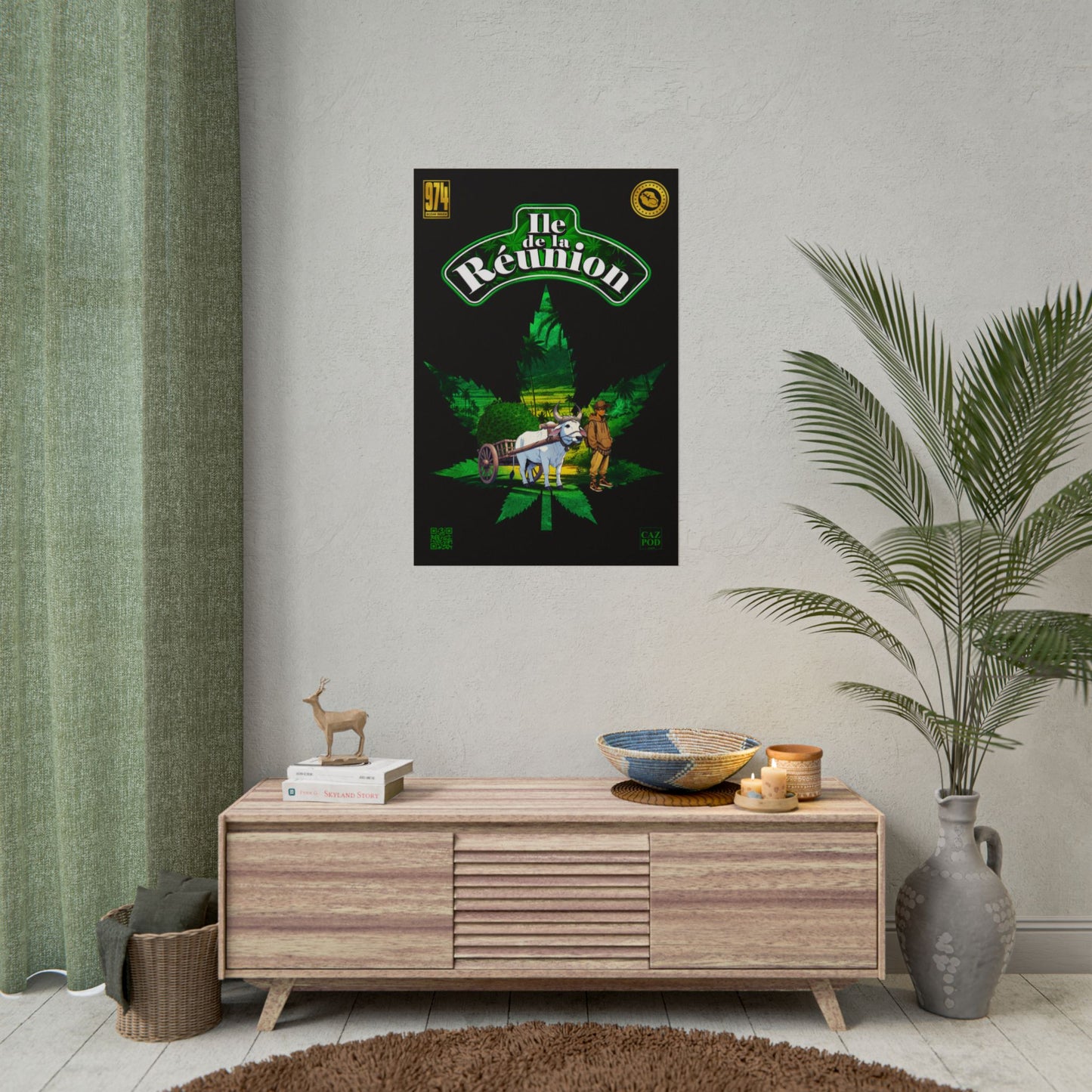 Poster Ile de la Réunion 974 - Zamal C25 A