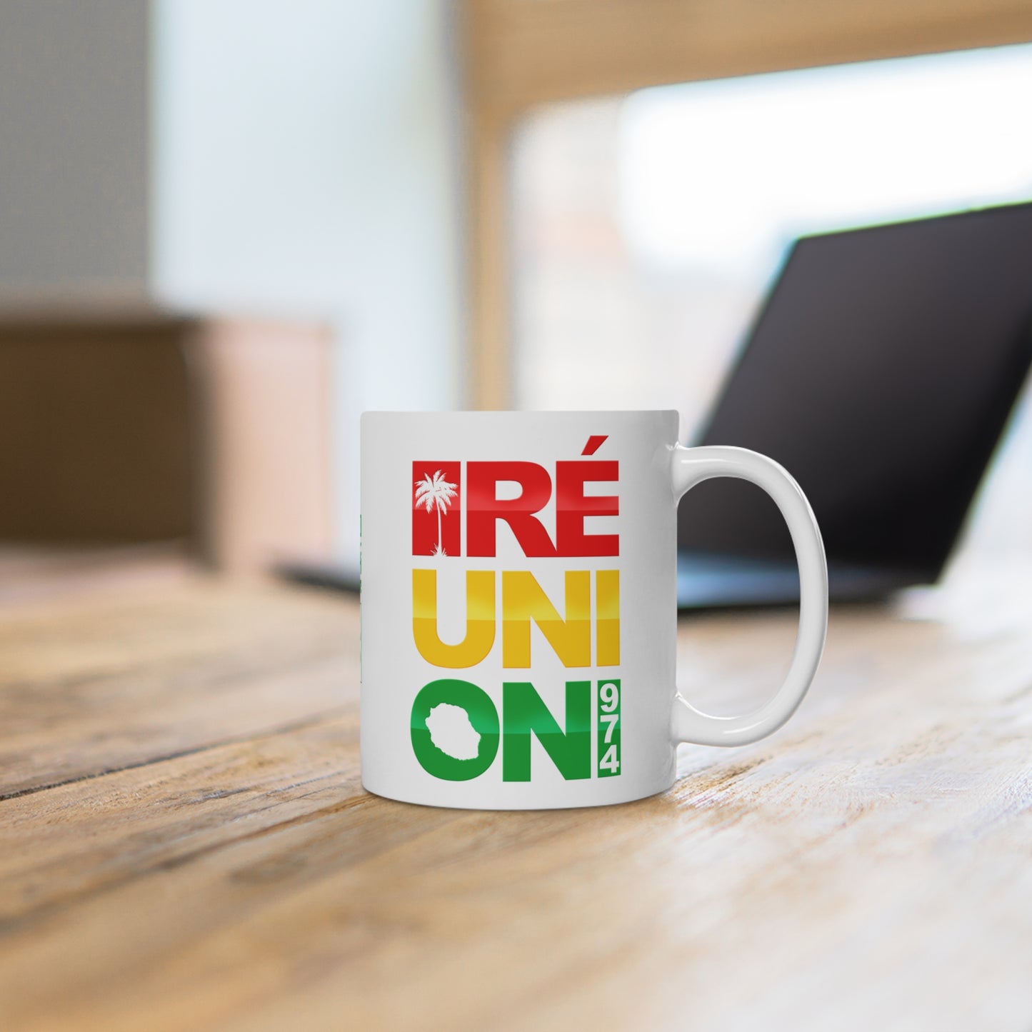 Mug Reunion 974 Rasta color