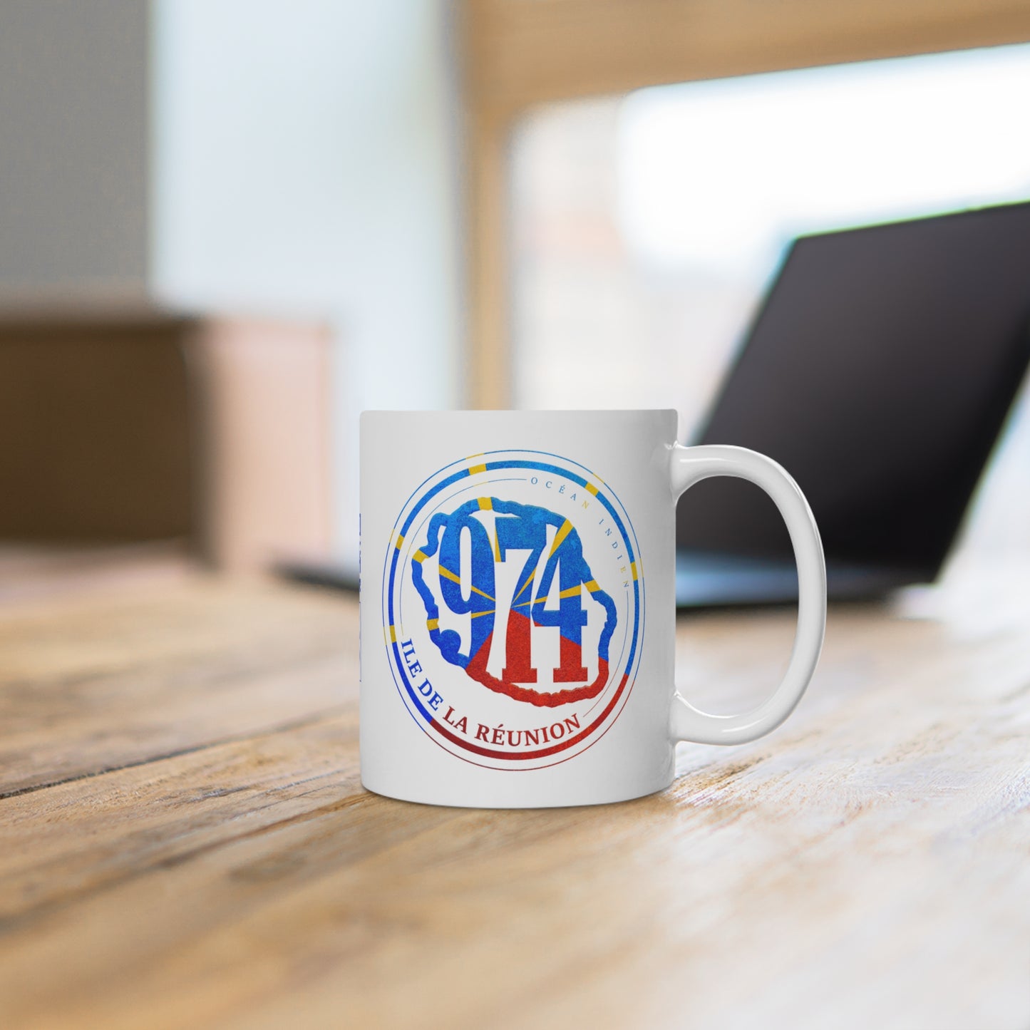 Mug 974 Ile de la Réunion - Vintage - Mavéli