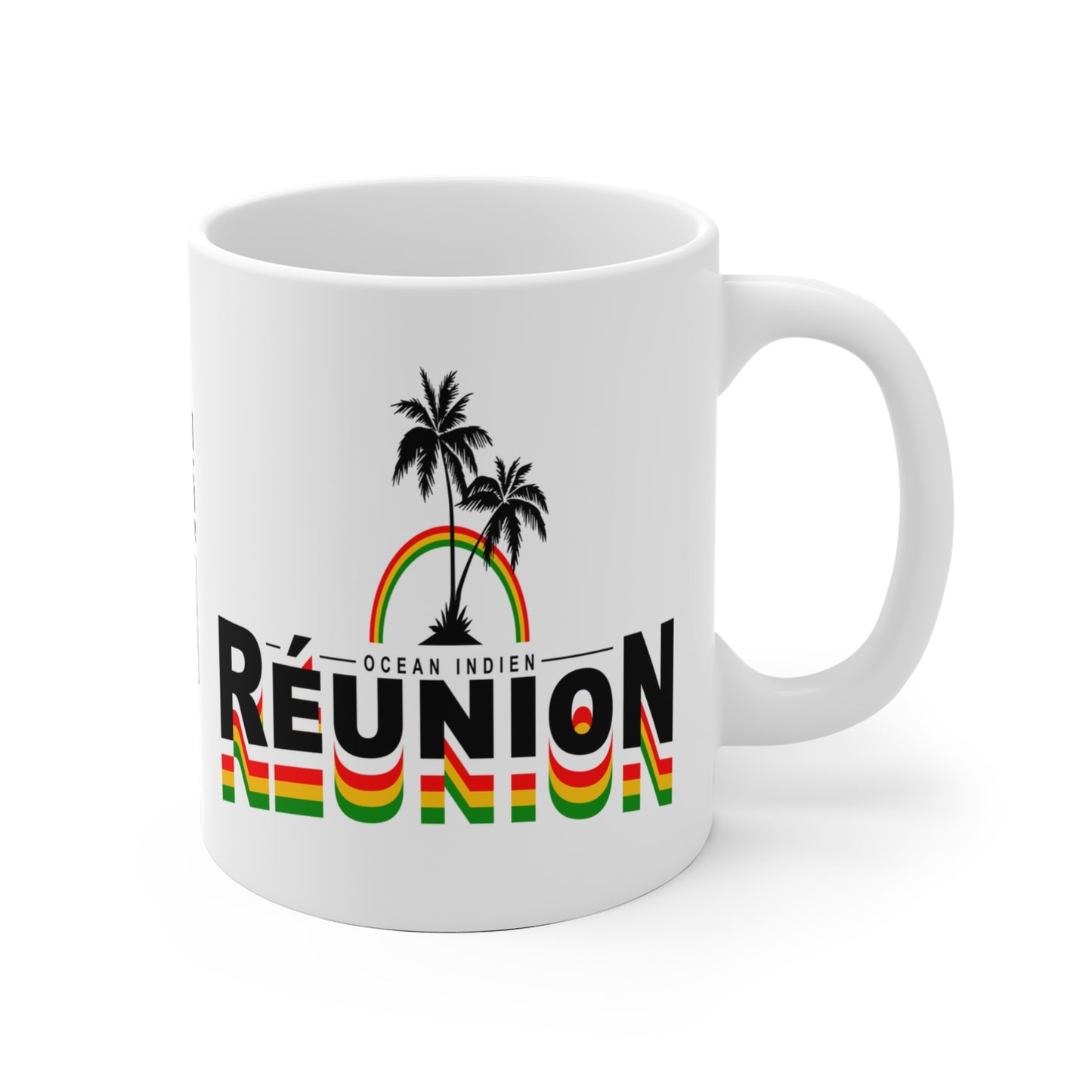 Mug 974 Reunion Rasta Rainbow