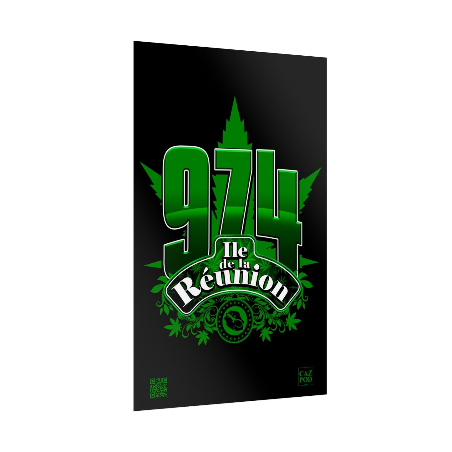 Poster Ile de la Réunion 974 - Zamal C25 B