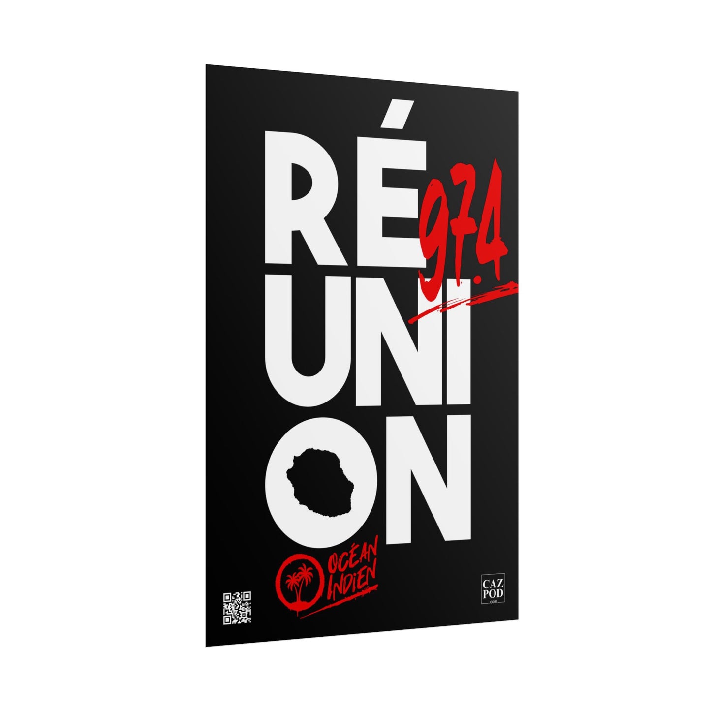 Poster Réunion 974 Graffiti C25 WR