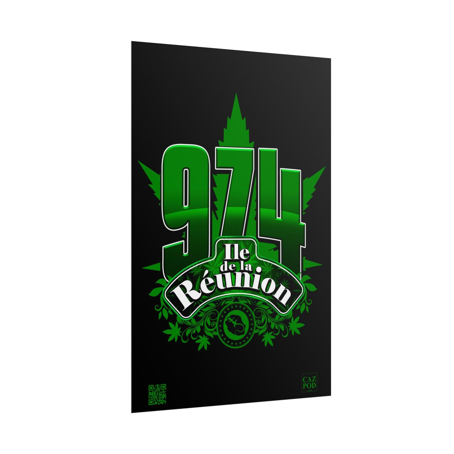 Poster Ile de la Réunion 974 - Zamal C25 B