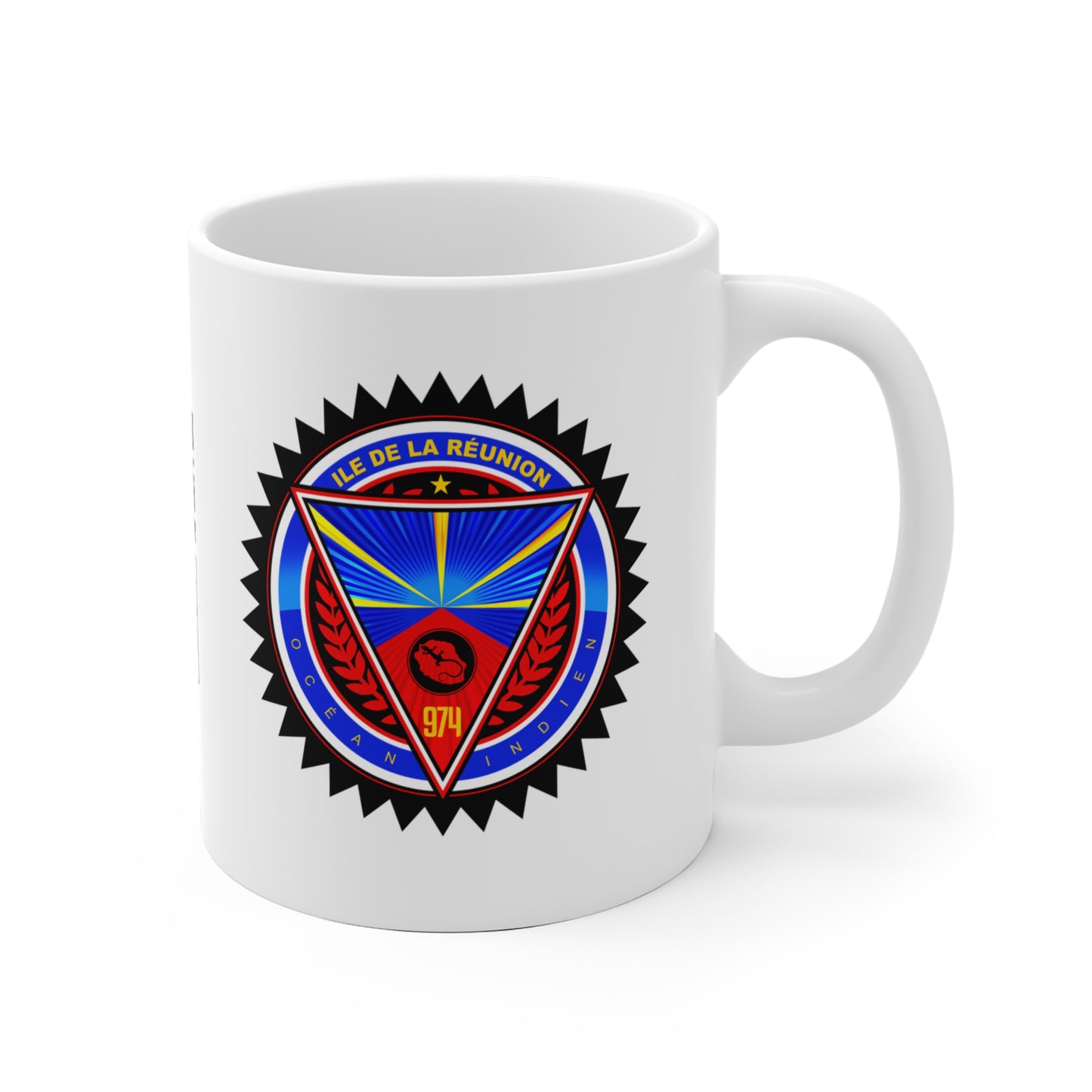 Mug 974 Réunion - Badge Mavéli C25