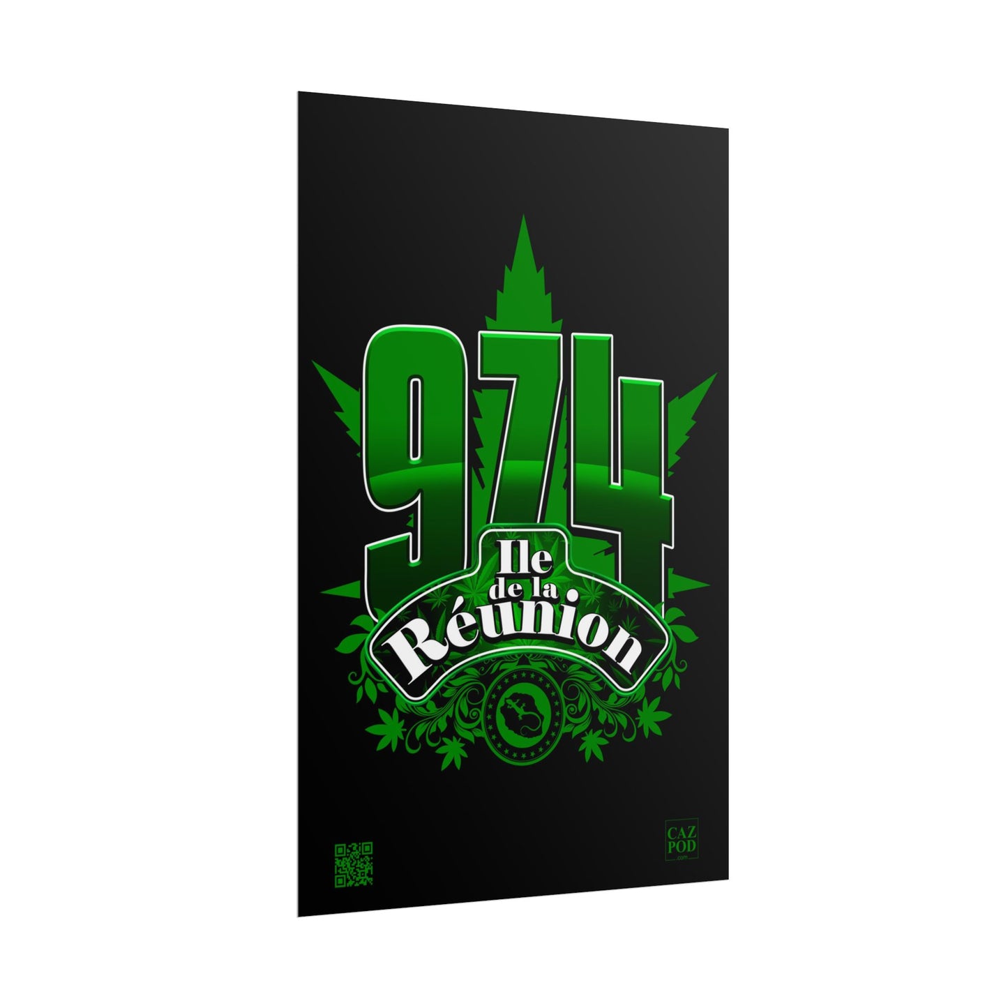 Poster Ile de la Réunion 974 - Zamal C25 B