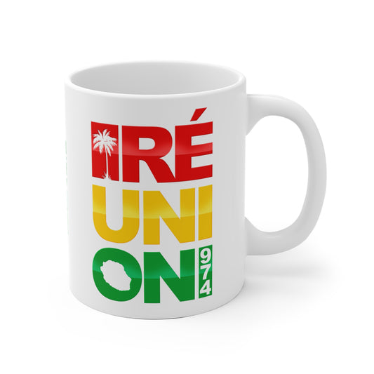 Mug Reunion 974 Rasta color