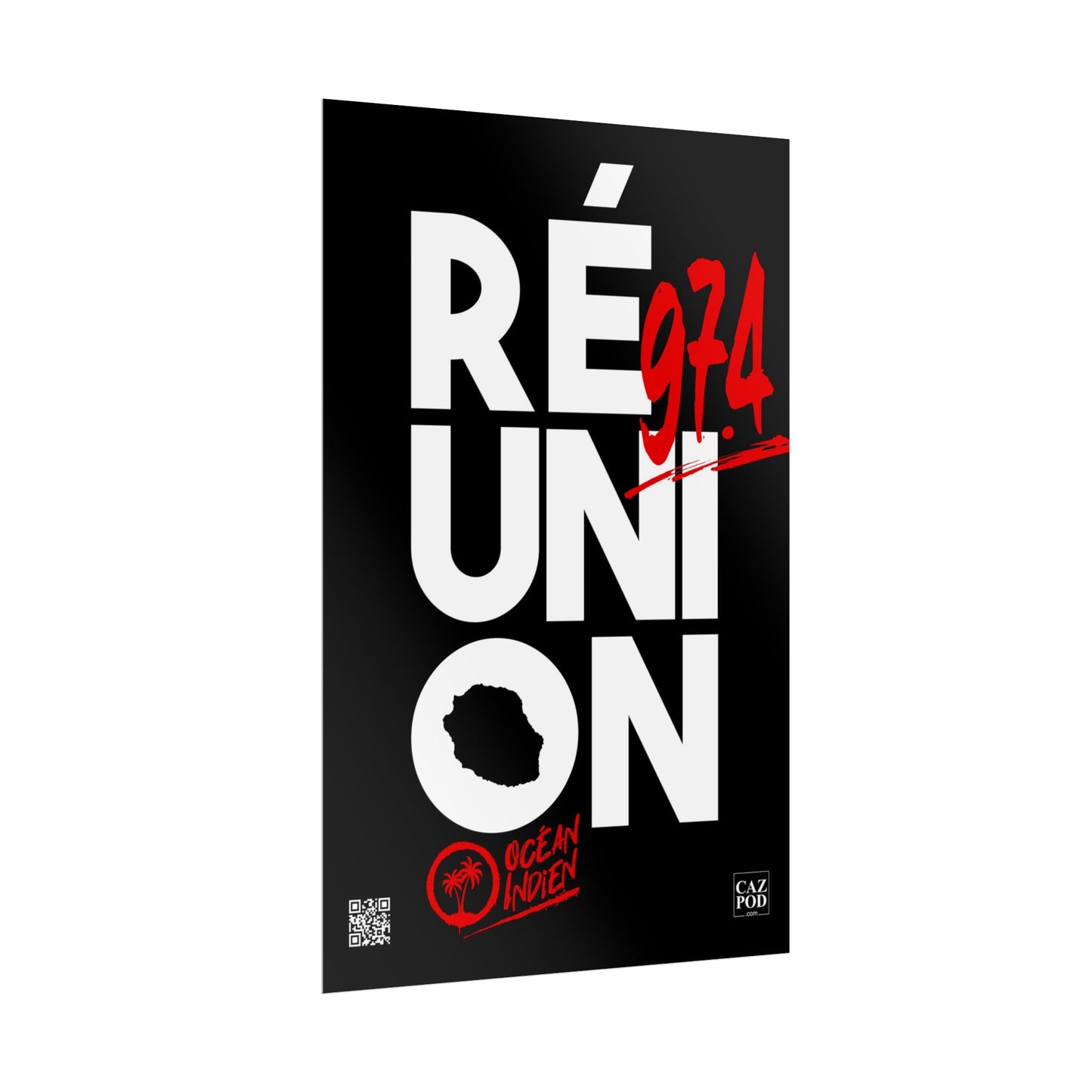 Poster Réunion 974 Graffiti C25 WR