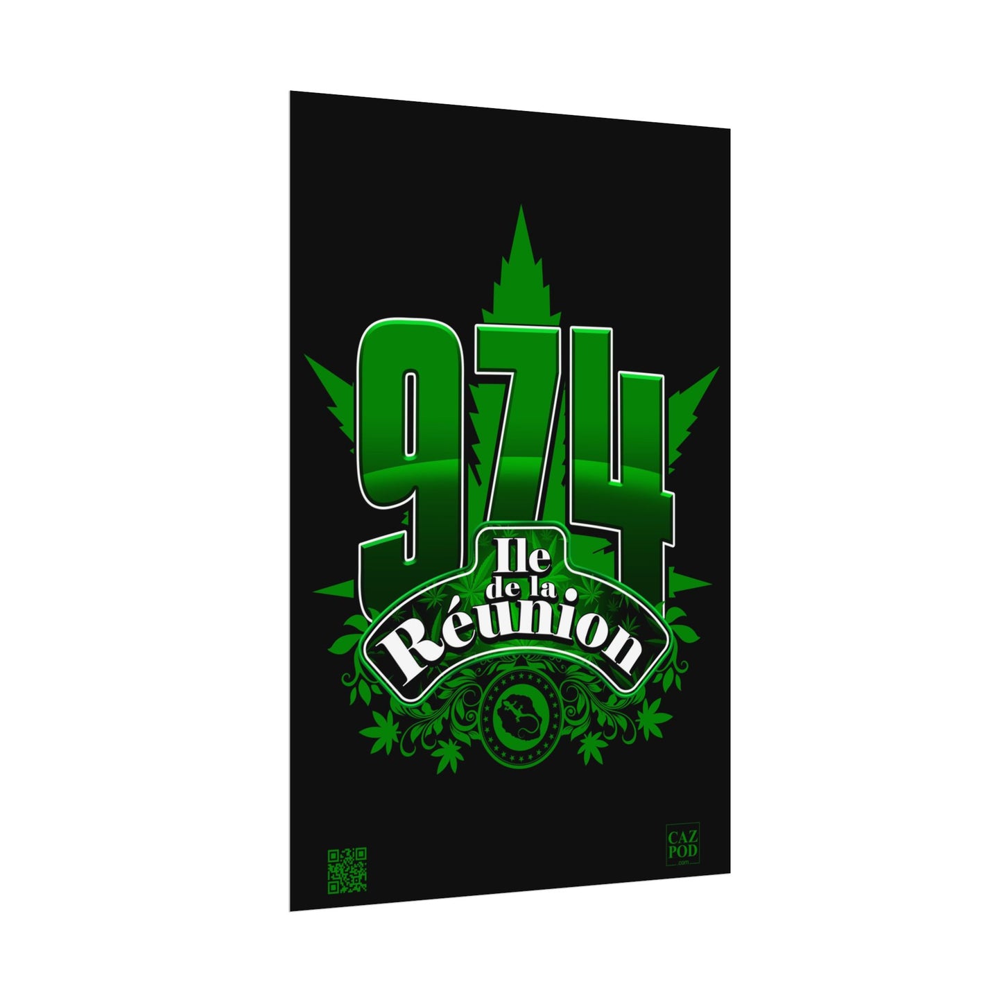 Poster Ile de la Réunion 974 - Zamal C25 B