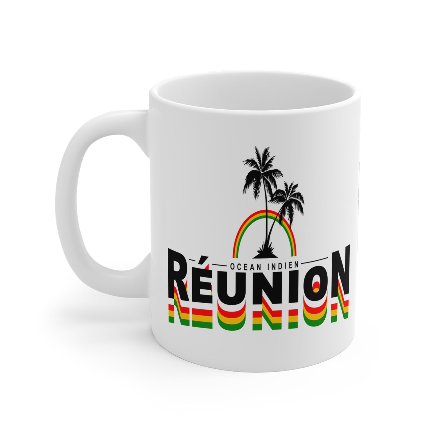 Mug 974 Reunion Rasta Rainbow