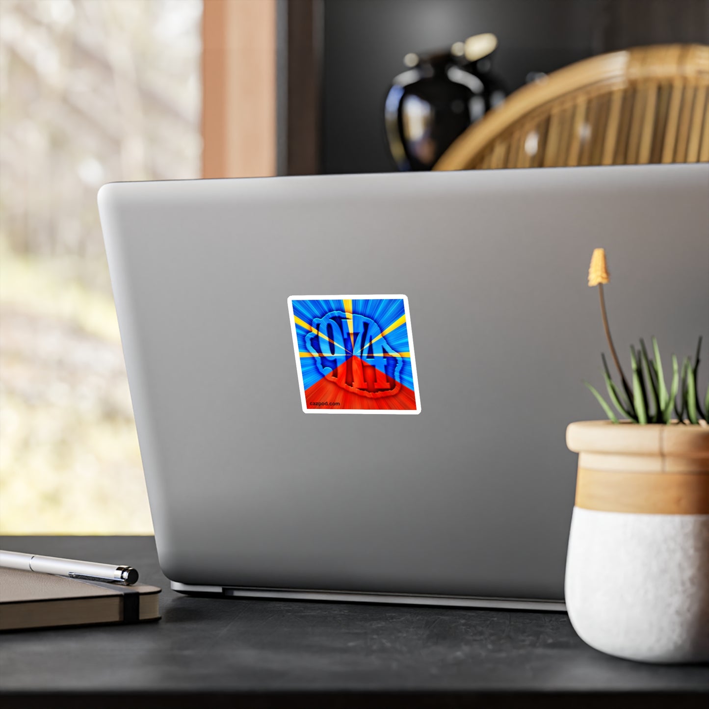 Sticker - 974 Ile de la Réunion - Drapeau réunionnais