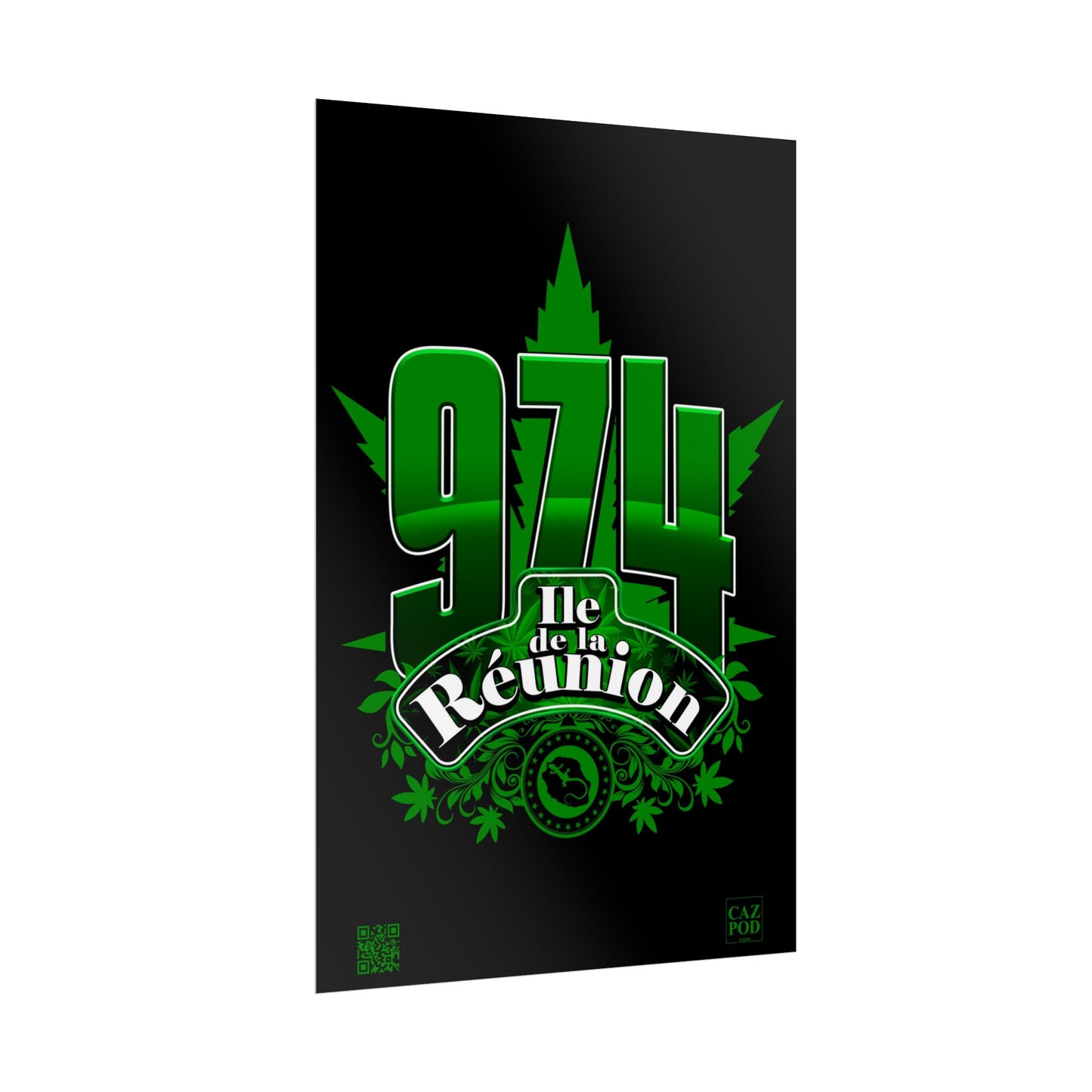 Poster Ile de la Réunion 974 - Zamal C25 B