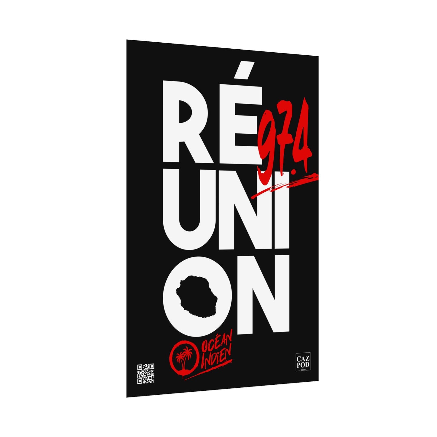 Poster Réunion 974 Graffiti C25 WR