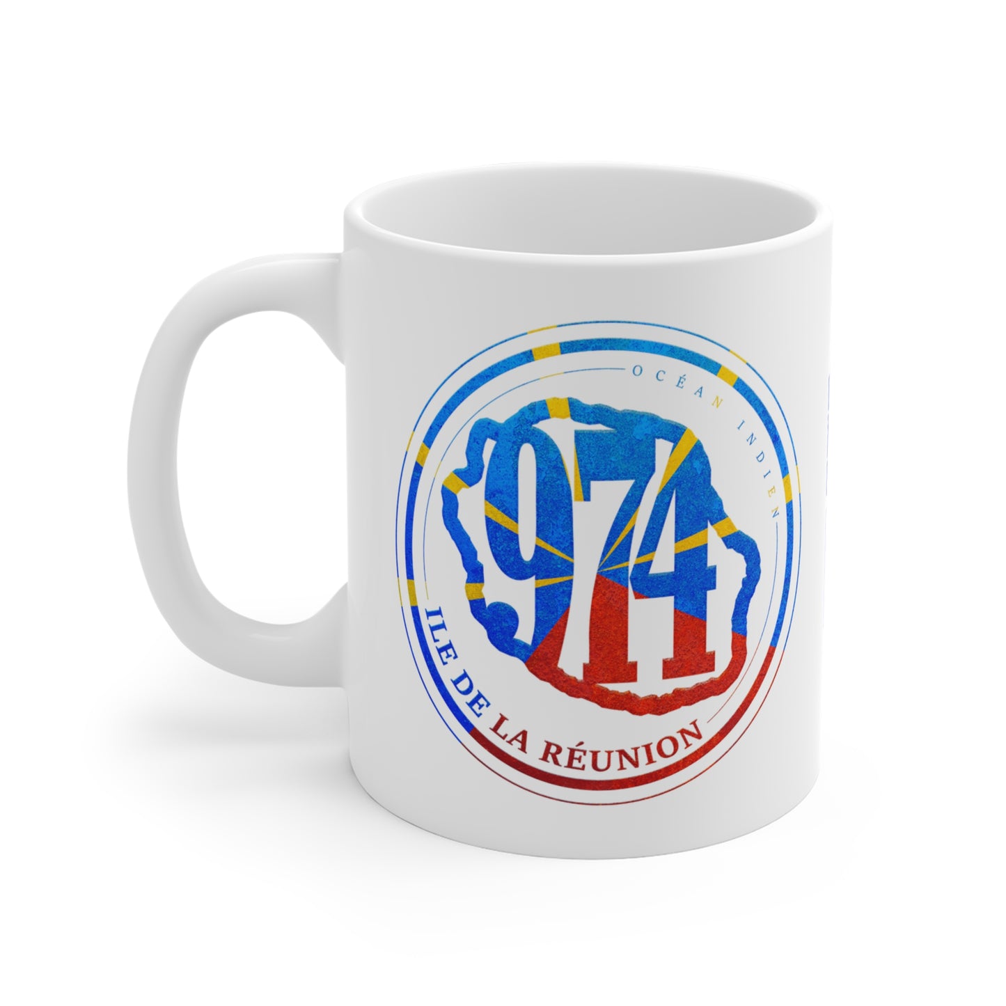 Mug 974 Ile de la Réunion - Vintage - Mavéli