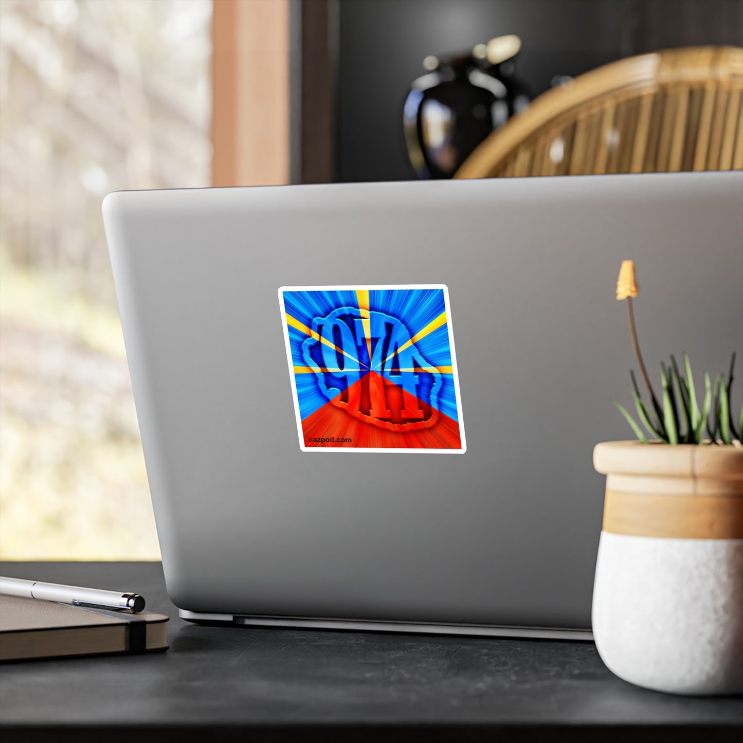 Sticker - 974 Ile de la Réunion - Drapeau réunionnais