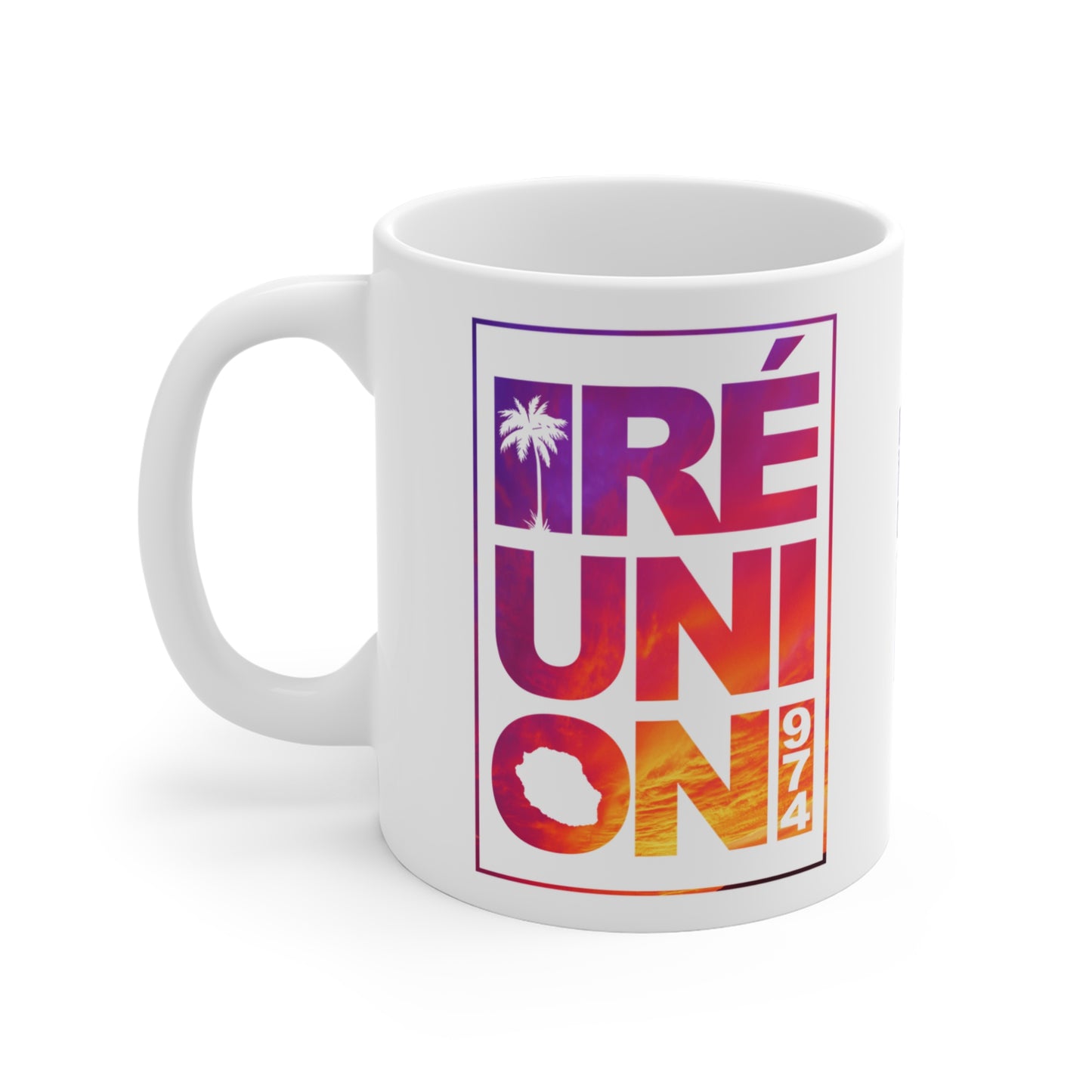 Mug 974 Ile de la Réunion Sunset