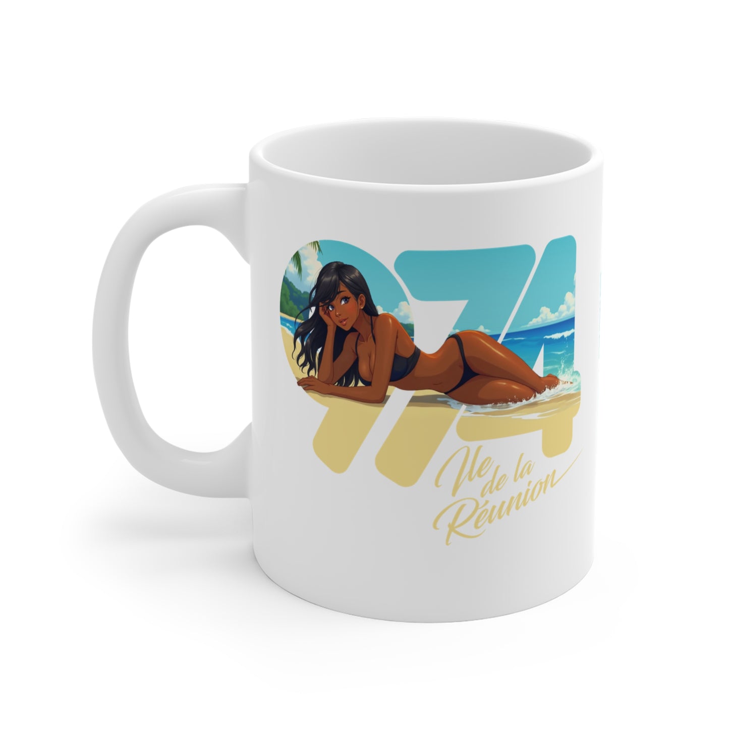 Mug Kafrine Réunion 974 - 02 C25 – Design Péi Tropical