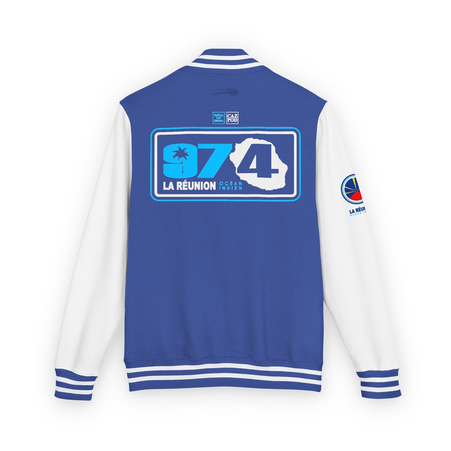 Veste Varsity 974 La Réunion Frame - Ocean blue