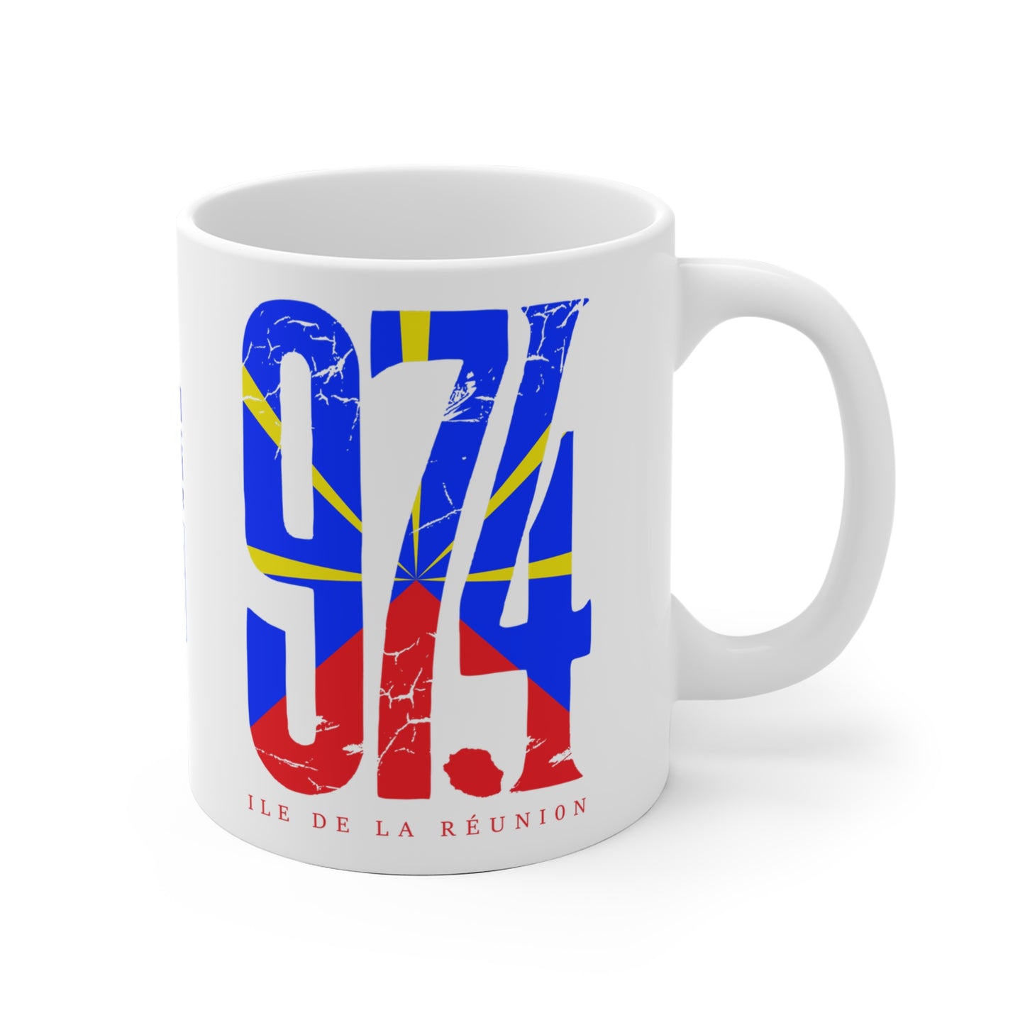 Mug 974 Ile de la Réunion Mavéli - Damaged
