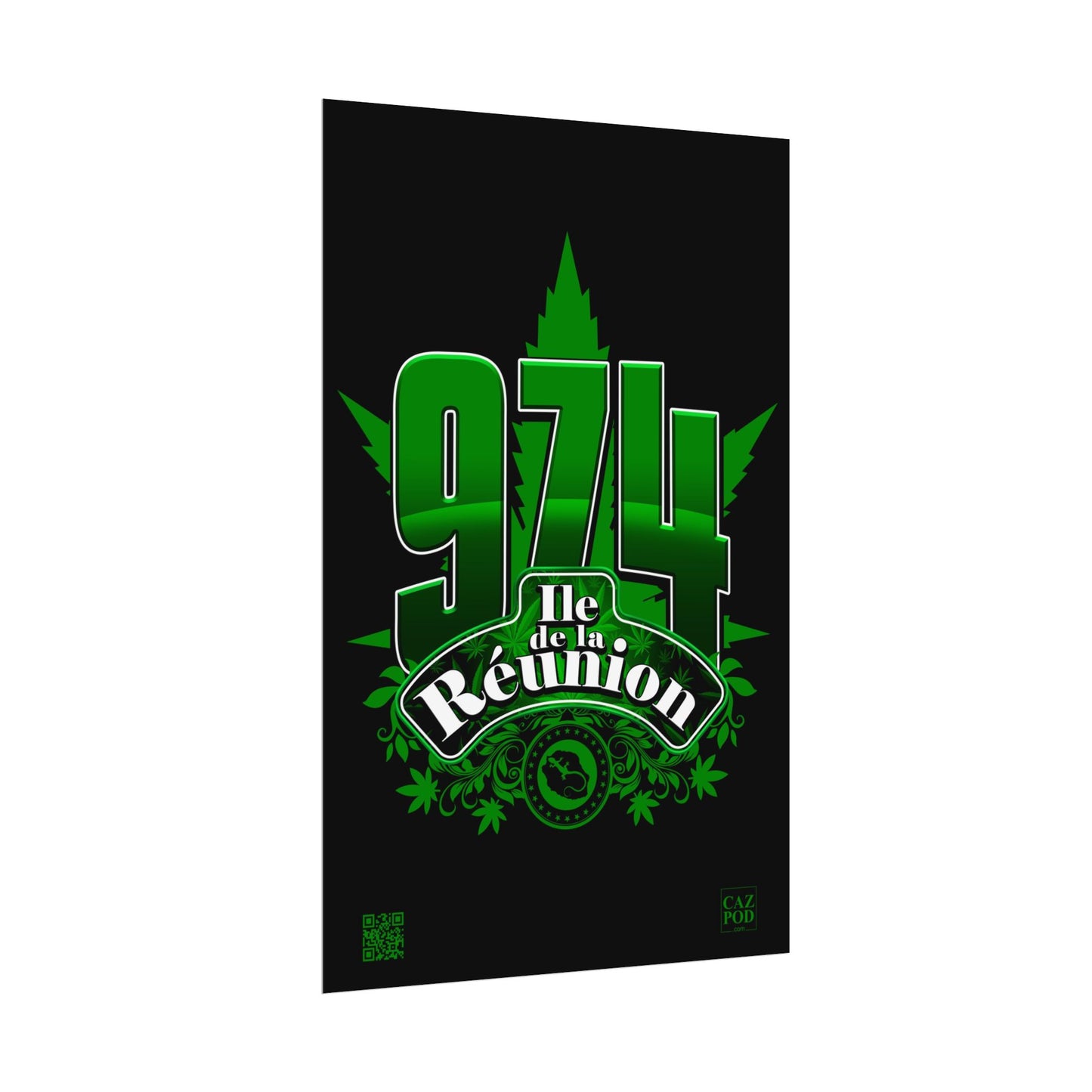 Poster Ile de la Réunion 974 - Zamal C25 B