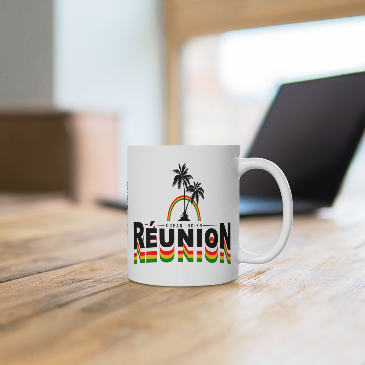 Mug 974 Reunion Rasta Rainbow