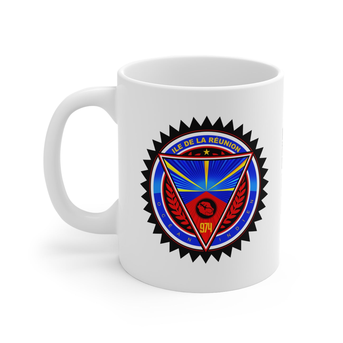 Mug 974 Réunion - Badge Mavéli C25