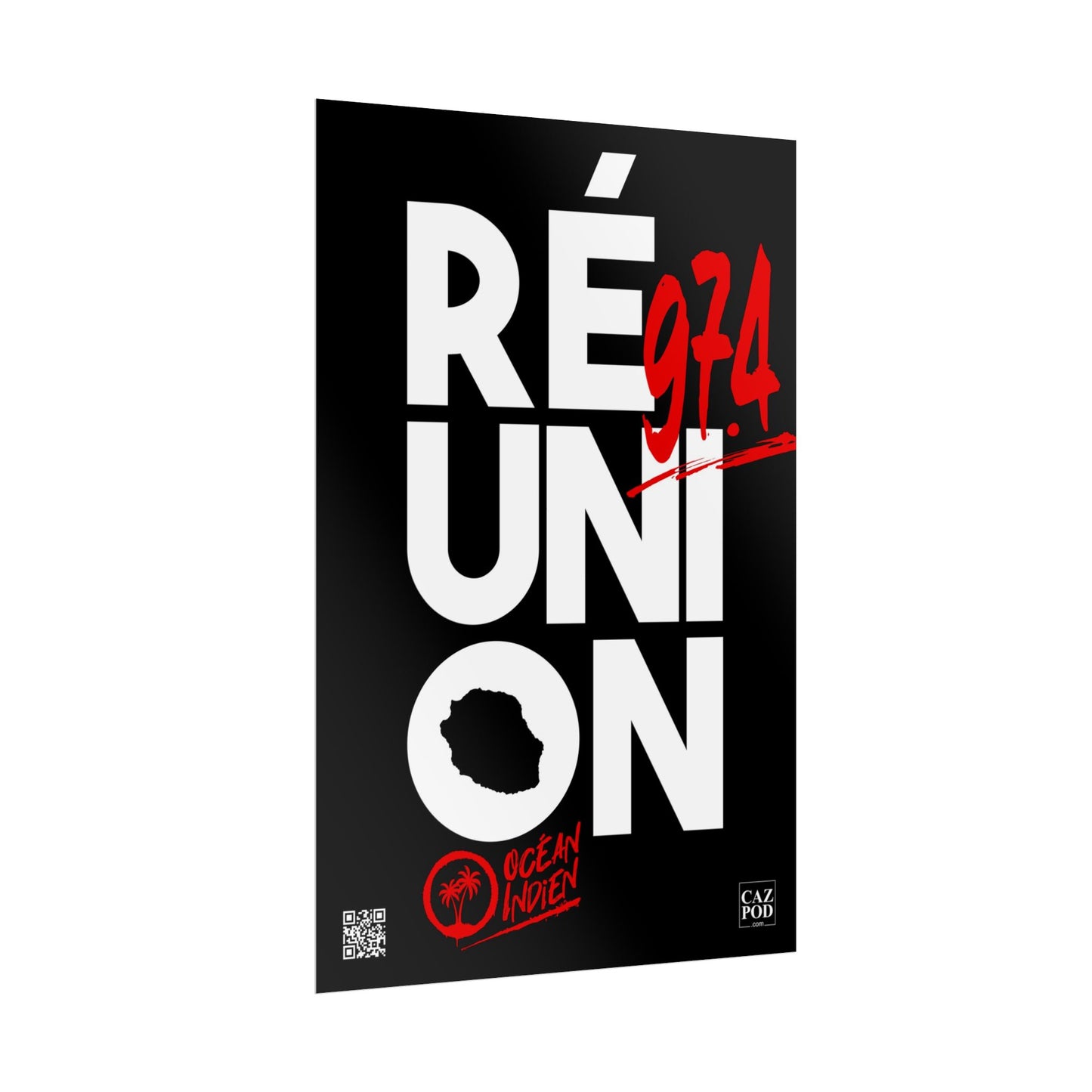 Poster Réunion 974 Graffiti C25 WR