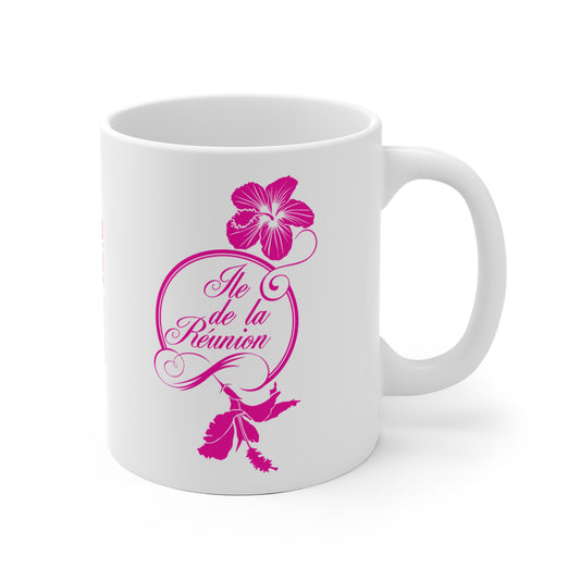 Mug 974 Hibiscus fuchsia