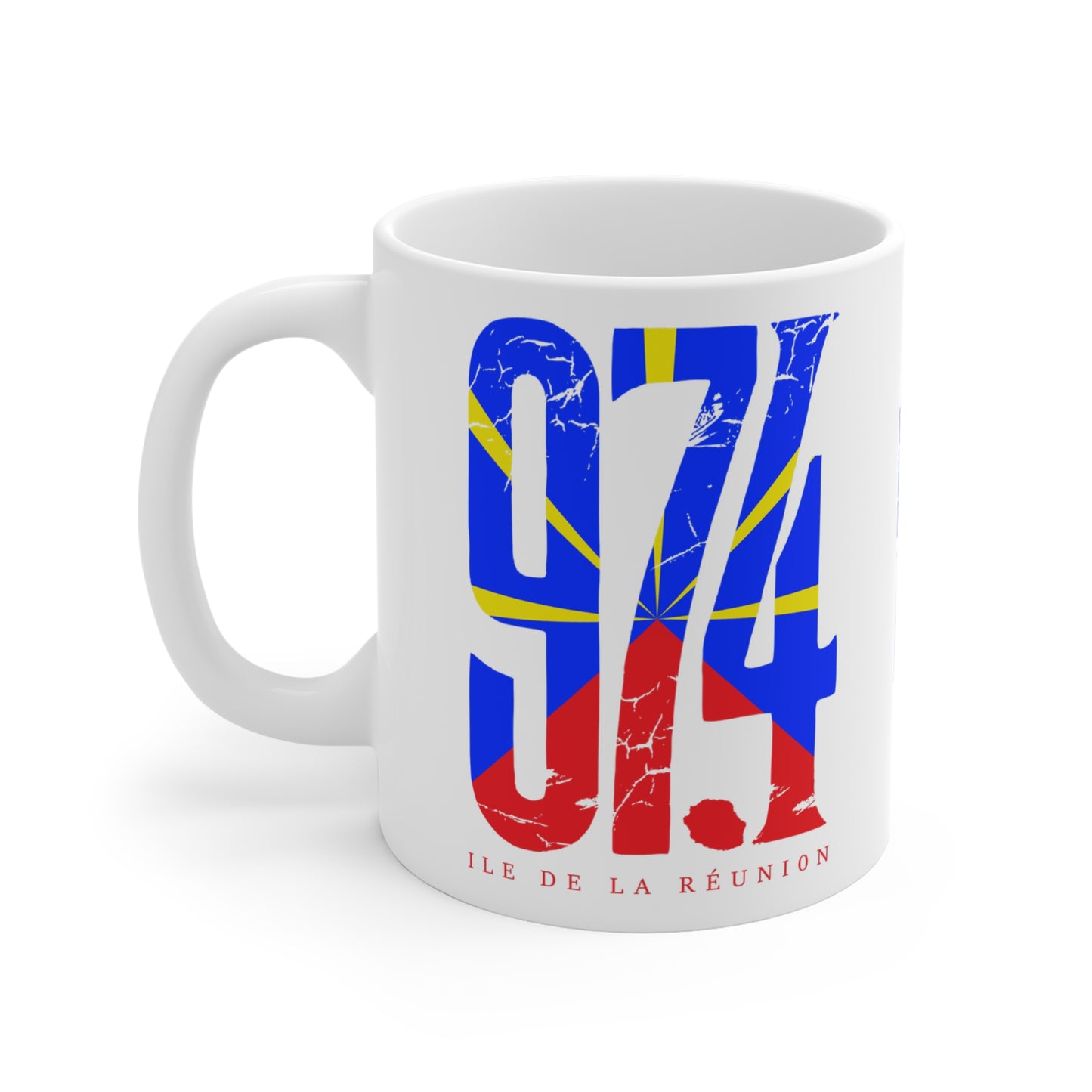 Mug 974 Ile de la Réunion Mavéli - Damaged