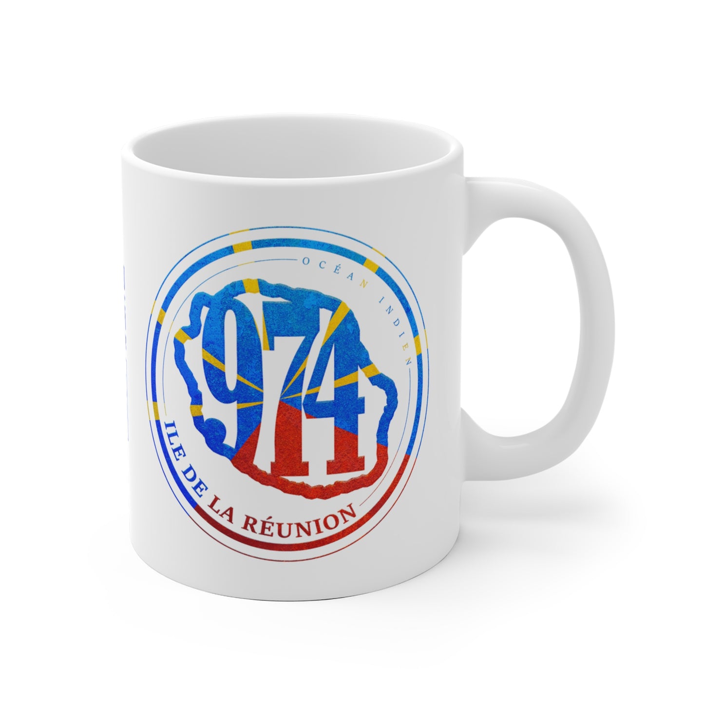 Mug 974 Ile de la Réunion - Vintage - Mavéli