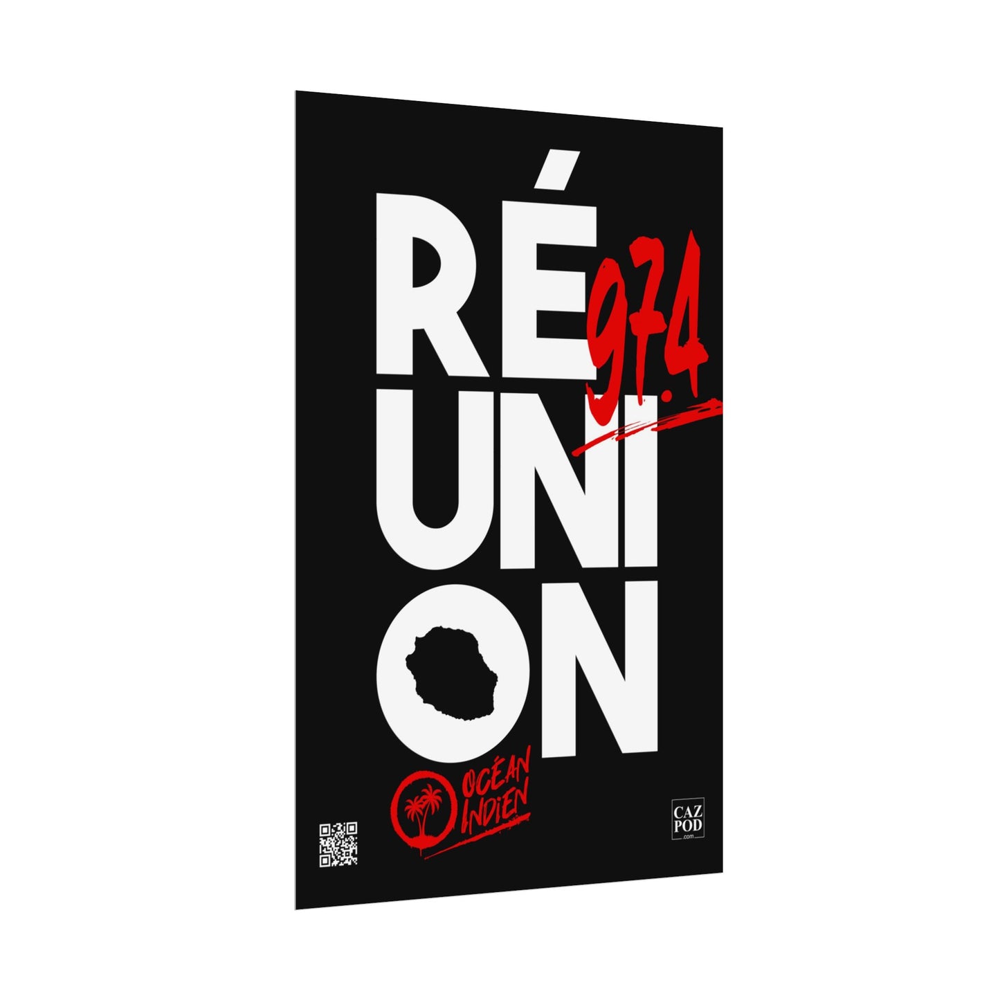 Poster Réunion 974 Graffiti C25 WR